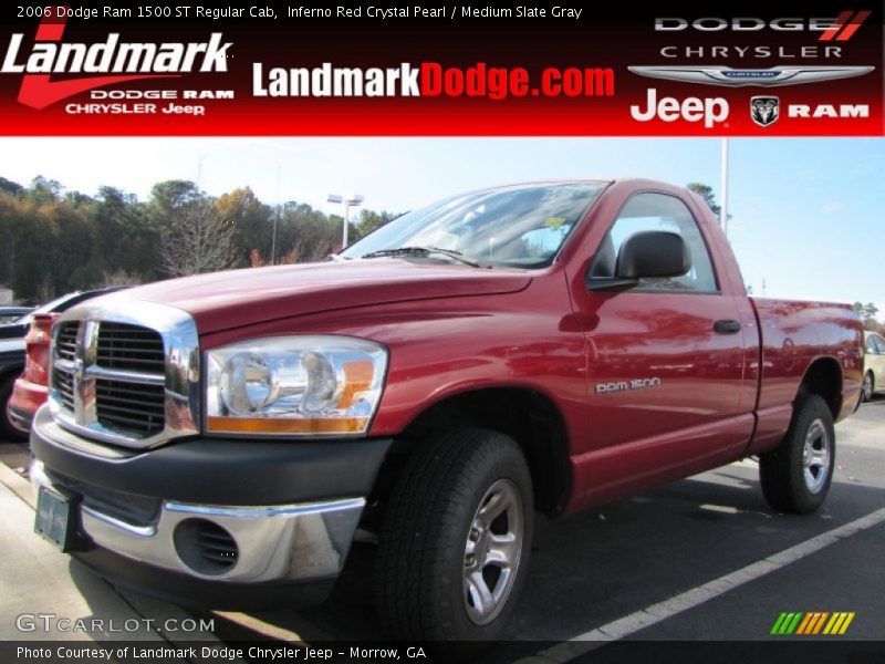 Inferno Red Crystal Pearl / Medium Slate Gray 2006 Dodge Ram 1500 ST Regular Cab