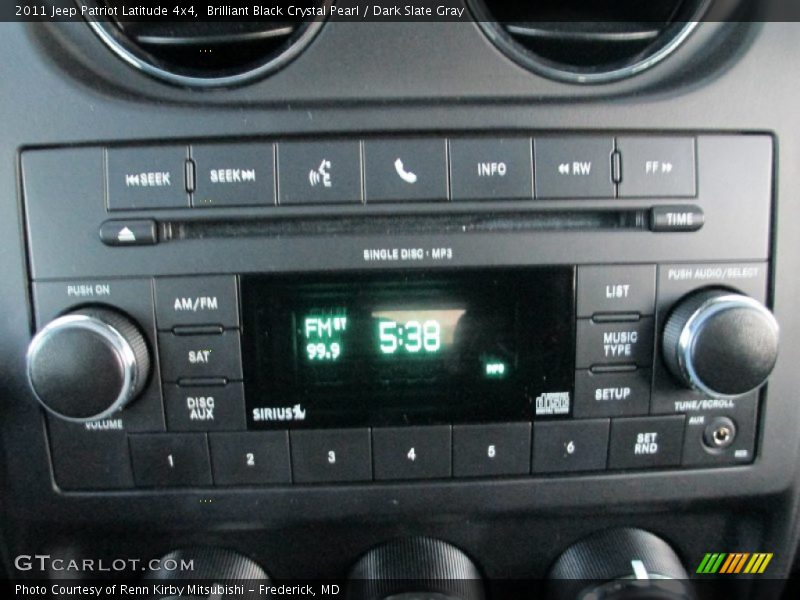 Brilliant Black Crystal Pearl / Dark Slate Gray 2011 Jeep Patriot Latitude 4x4