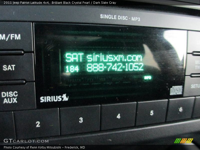 Brilliant Black Crystal Pearl / Dark Slate Gray 2011 Jeep Patriot Latitude 4x4