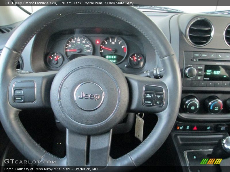 Brilliant Black Crystal Pearl / Dark Slate Gray 2011 Jeep Patriot Latitude 4x4
