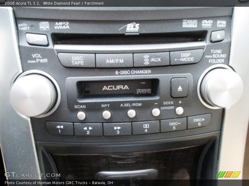White Diamond Pearl / Parchment 2008 Acura TL 3.2