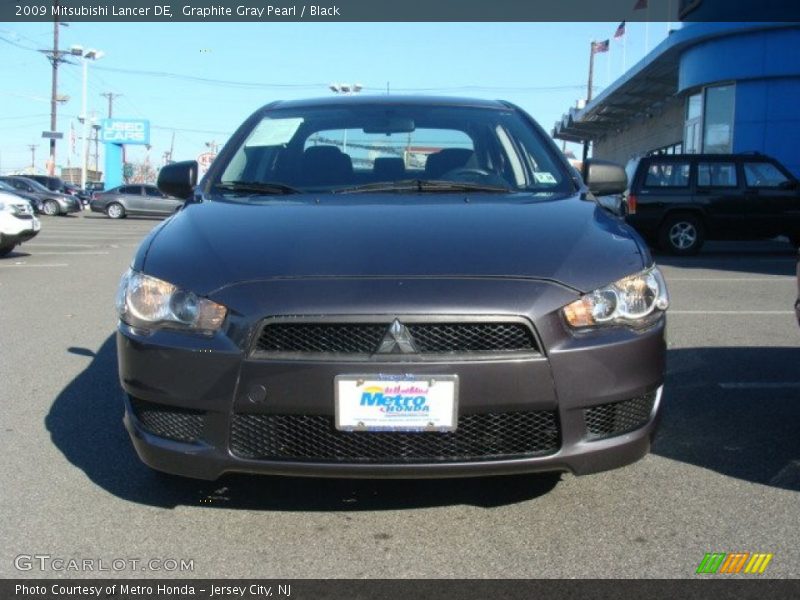 Graphite Gray Pearl / Black 2009 Mitsubishi Lancer DE