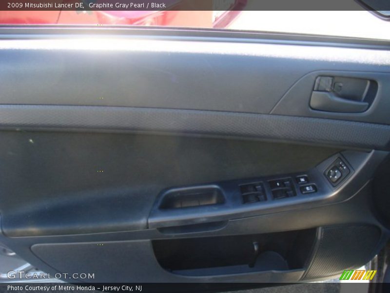 Graphite Gray Pearl / Black 2009 Mitsubishi Lancer DE