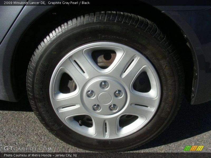 Graphite Gray Pearl / Black 2009 Mitsubishi Lancer DE