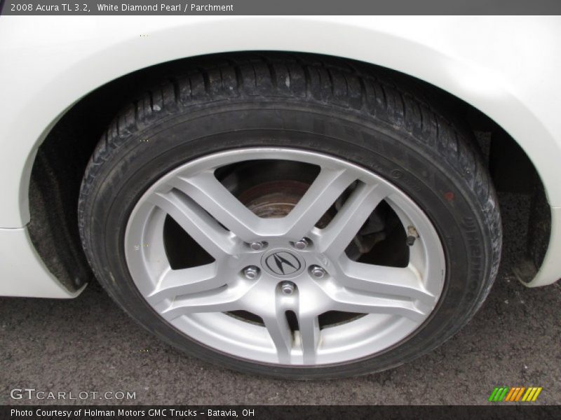 White Diamond Pearl / Parchment 2008 Acura TL 3.2