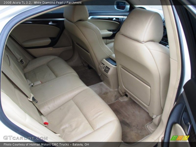 White Diamond Pearl / Parchment 2008 Acura TL 3.2