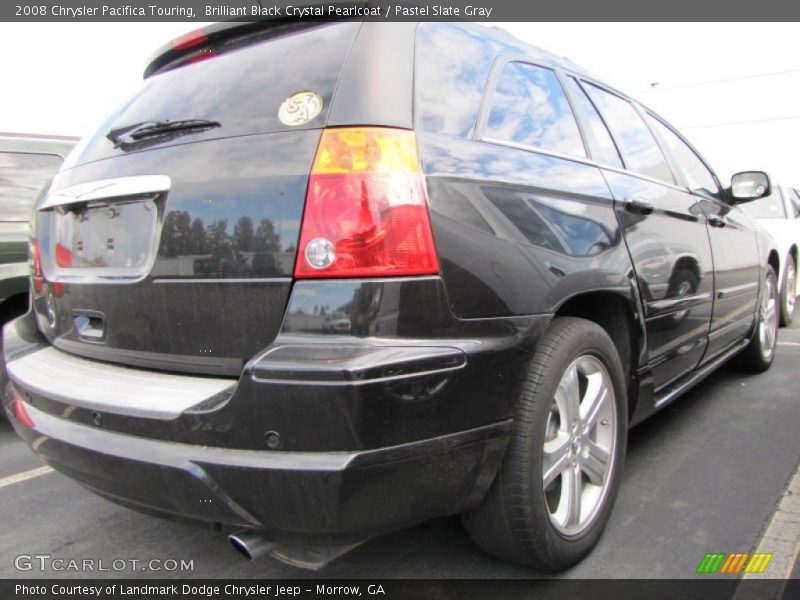 Brilliant Black Crystal Pearlcoat / Pastel Slate Gray 2008 Chrysler Pacifica Touring