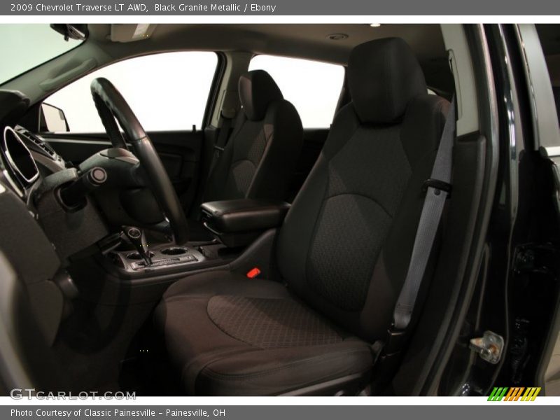 Black Granite Metallic / Ebony 2009 Chevrolet Traverse LT AWD