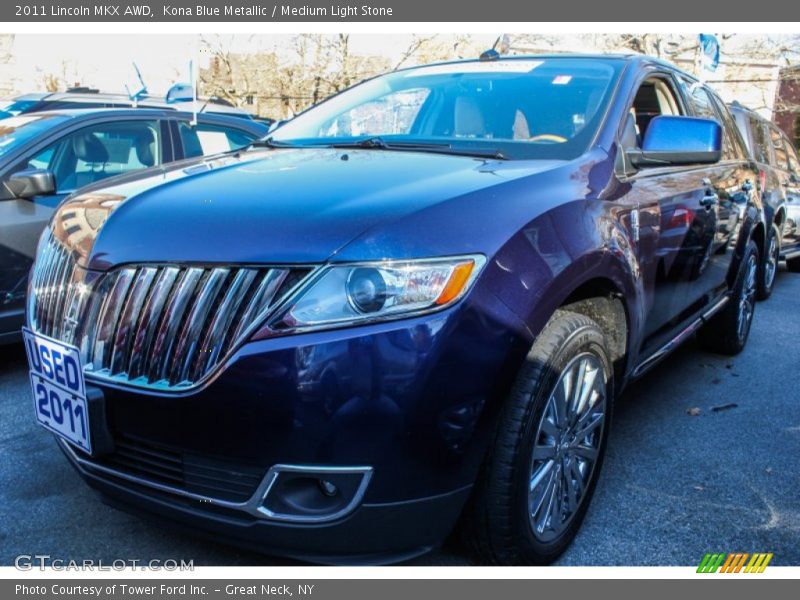 Kona Blue Metallic / Medium Light Stone 2011 Lincoln MKX AWD
