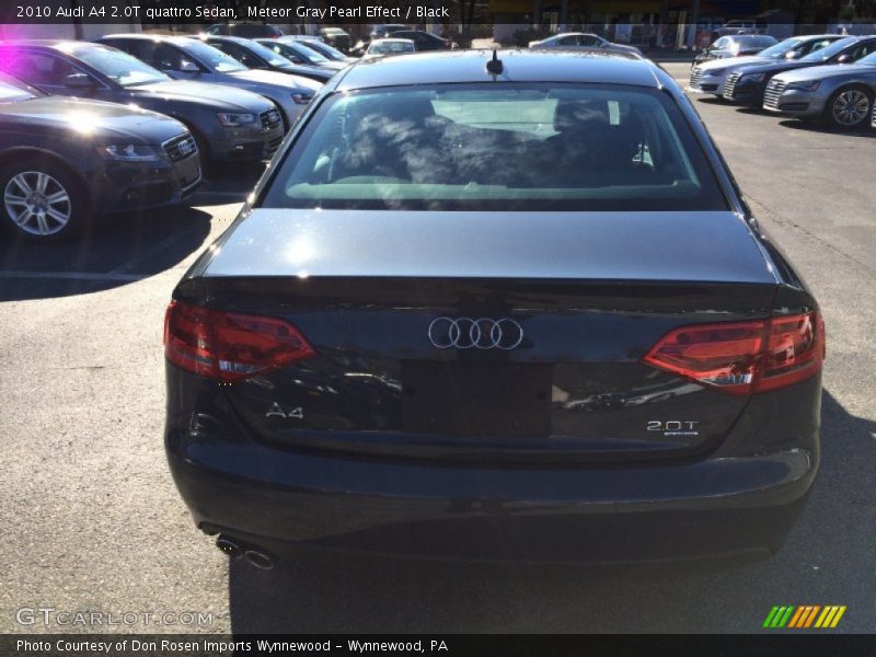 Meteor Gray Pearl Effect / Black 2010 Audi A4 2.0T quattro Sedan