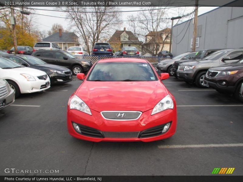 Tsukuba Red / Black Leather/Red Cloth 2011 Hyundai Genesis Coupe 3.8 R Spec