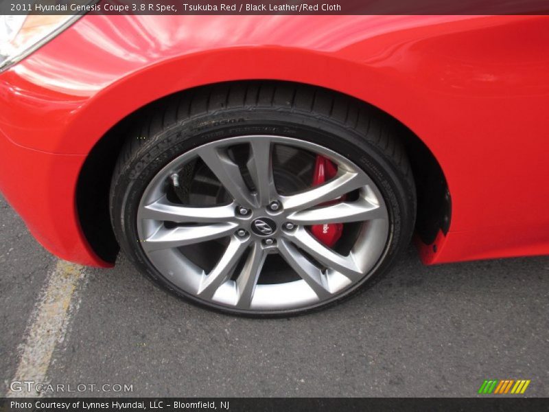 Tsukuba Red / Black Leather/Red Cloth 2011 Hyundai Genesis Coupe 3.8 R Spec
