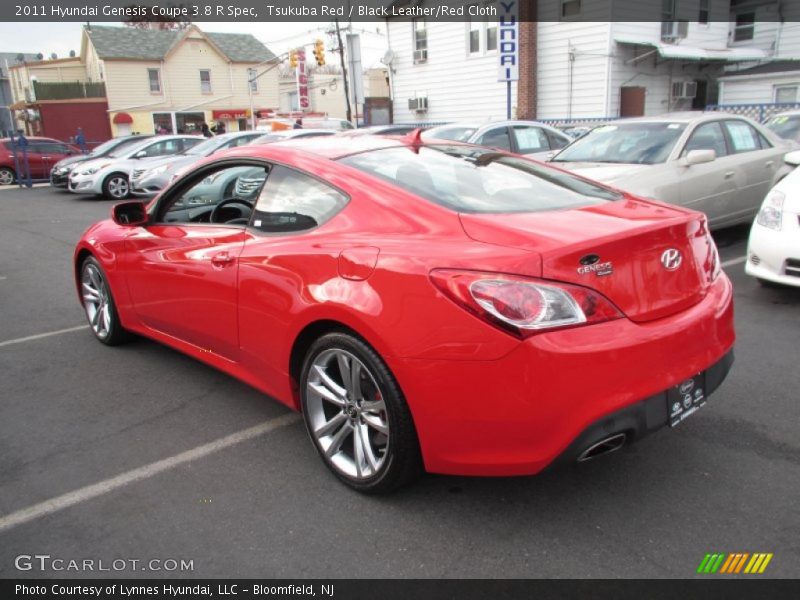 Tsukuba Red / Black Leather/Red Cloth 2011 Hyundai Genesis Coupe 3.8 R Spec