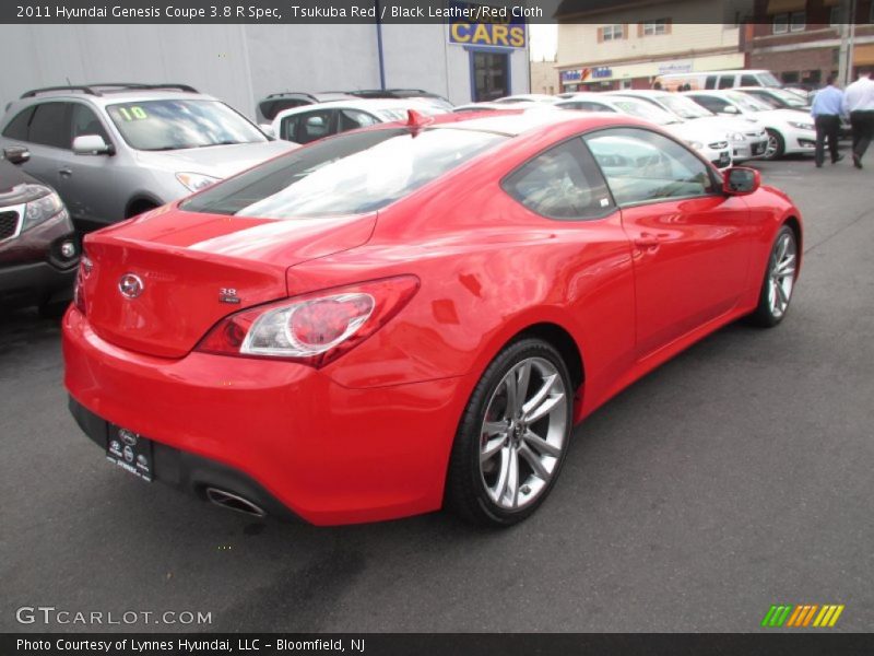 Tsukuba Red / Black Leather/Red Cloth 2011 Hyundai Genesis Coupe 3.8 R Spec