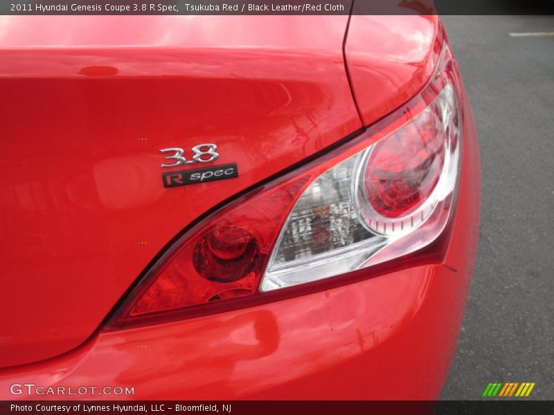 Tsukuba Red / Black Leather/Red Cloth 2011 Hyundai Genesis Coupe 3.8 R Spec
