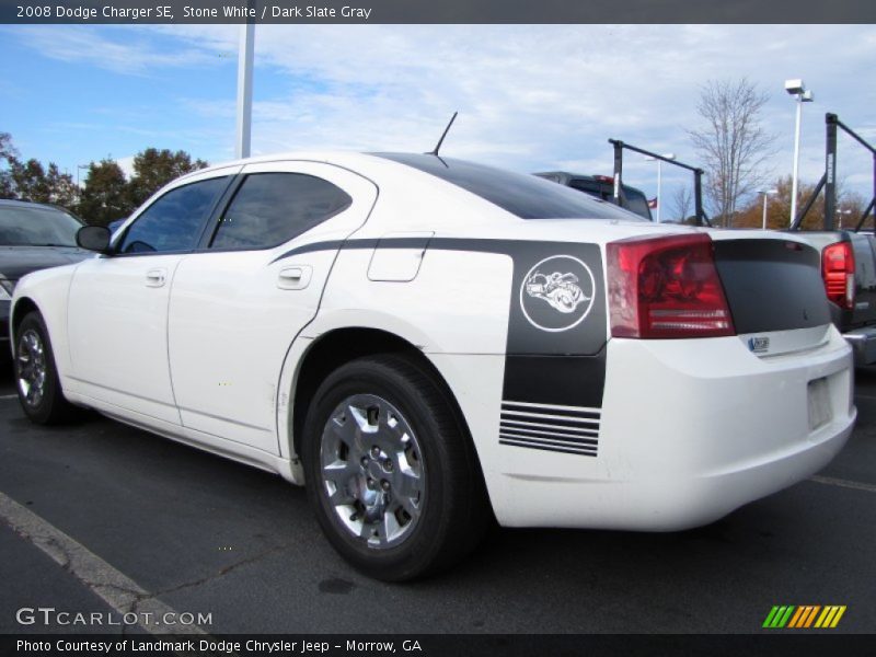 Stone White / Dark Slate Gray 2008 Dodge Charger SE