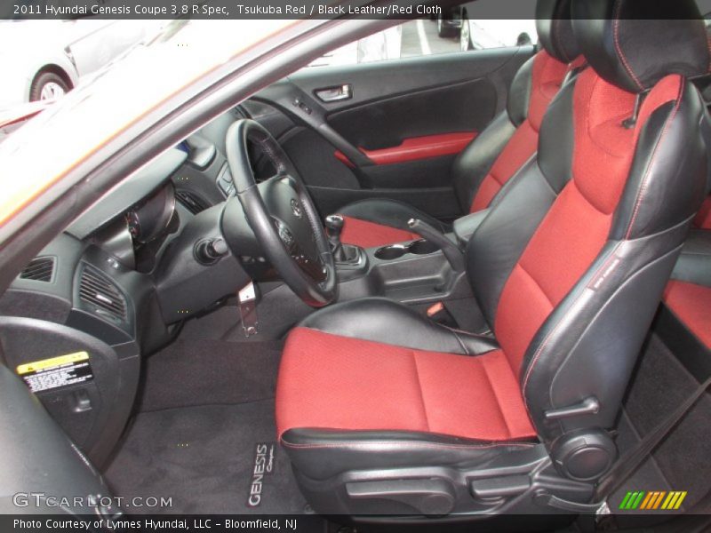 Tsukuba Red / Black Leather/Red Cloth 2011 Hyundai Genesis Coupe 3.8 R Spec
