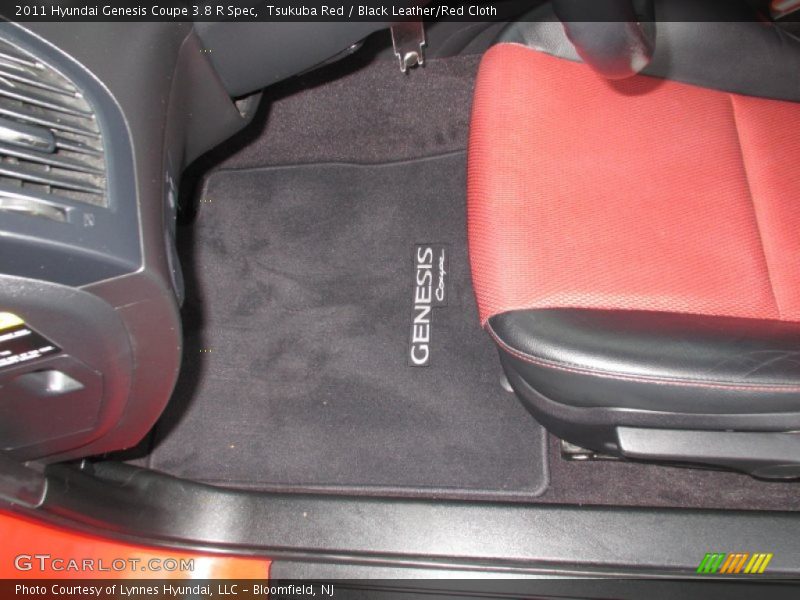 Tsukuba Red / Black Leather/Red Cloth 2011 Hyundai Genesis Coupe 3.8 R Spec