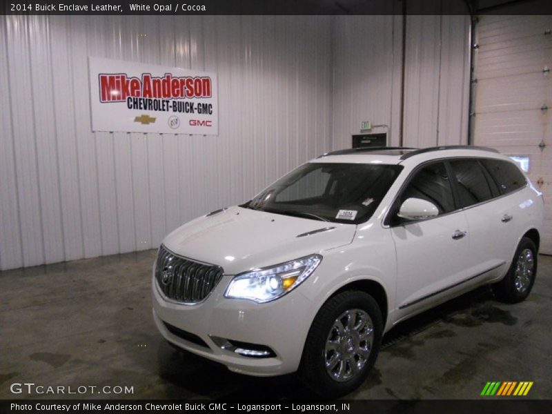 White Opal / Cocoa 2014 Buick Enclave Leather