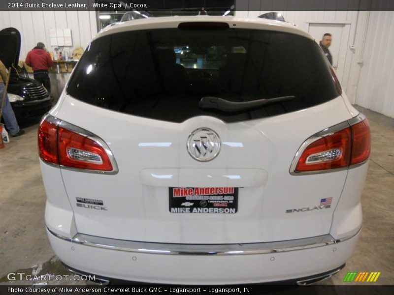 White Opal / Cocoa 2014 Buick Enclave Leather