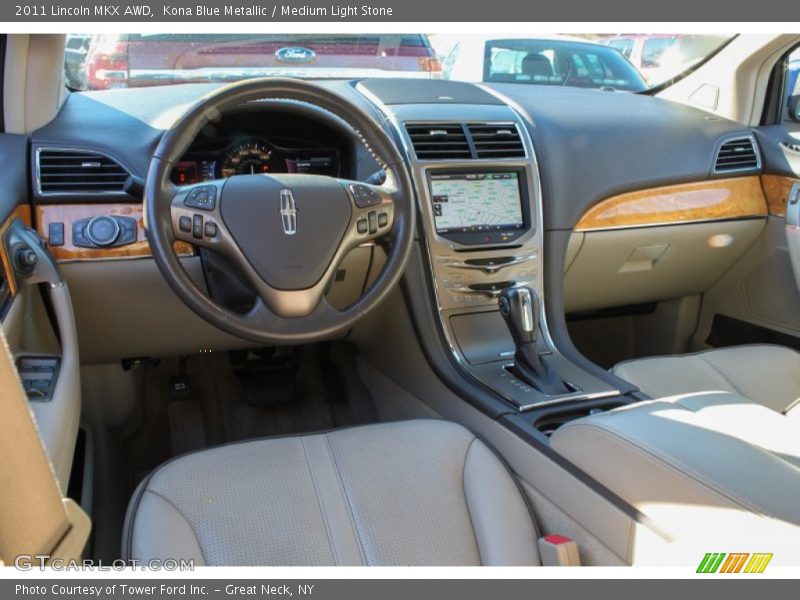 Kona Blue Metallic / Medium Light Stone 2011 Lincoln MKX AWD
