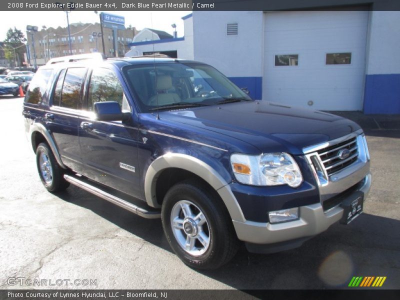Dark Blue Pearl Metallic / Camel 2008 Ford Explorer Eddie Bauer 4x4