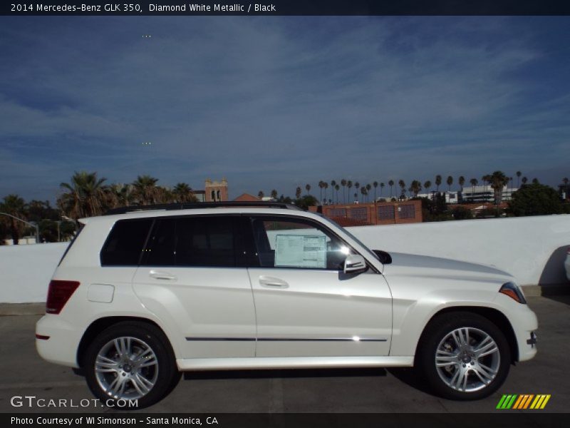 Diamond White Metallic / Black 2014 Mercedes-Benz GLK 350