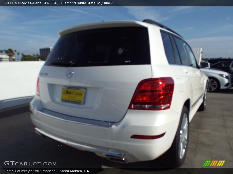 Diamond White Metallic / Black 2014 Mercedes-Benz GLK 350