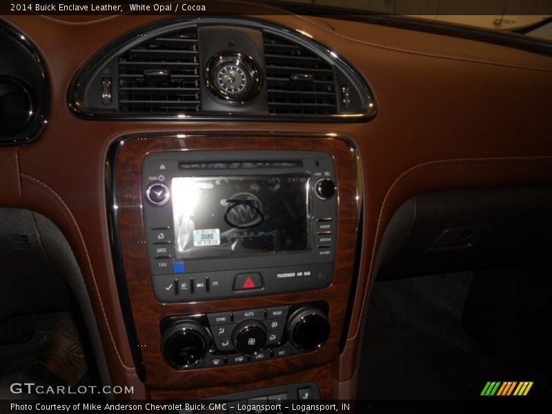 White Opal / Cocoa 2014 Buick Enclave Leather