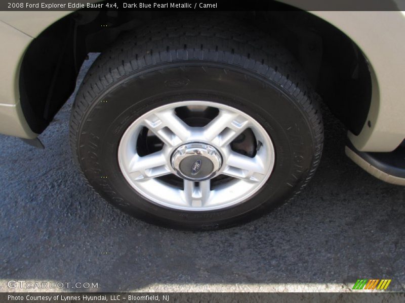 Dark Blue Pearl Metallic / Camel 2008 Ford Explorer Eddie Bauer 4x4