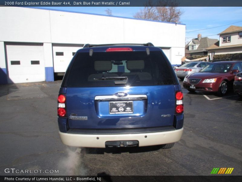 Dark Blue Pearl Metallic / Camel 2008 Ford Explorer Eddie Bauer 4x4