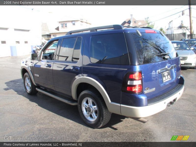 Dark Blue Pearl Metallic / Camel 2008 Ford Explorer Eddie Bauer 4x4