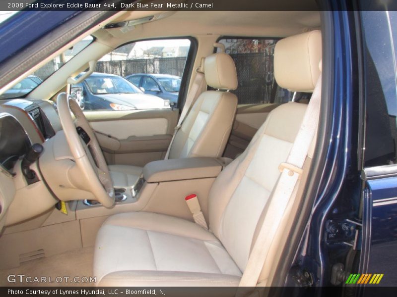 Dark Blue Pearl Metallic / Camel 2008 Ford Explorer Eddie Bauer 4x4