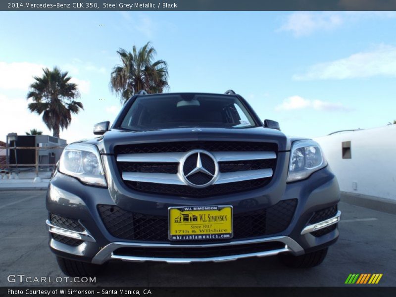 Steel Grey Metallic / Black 2014 Mercedes-Benz GLK 350