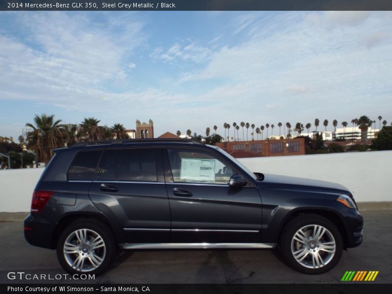 Steel Grey Metallic / Black 2014 Mercedes-Benz GLK 350