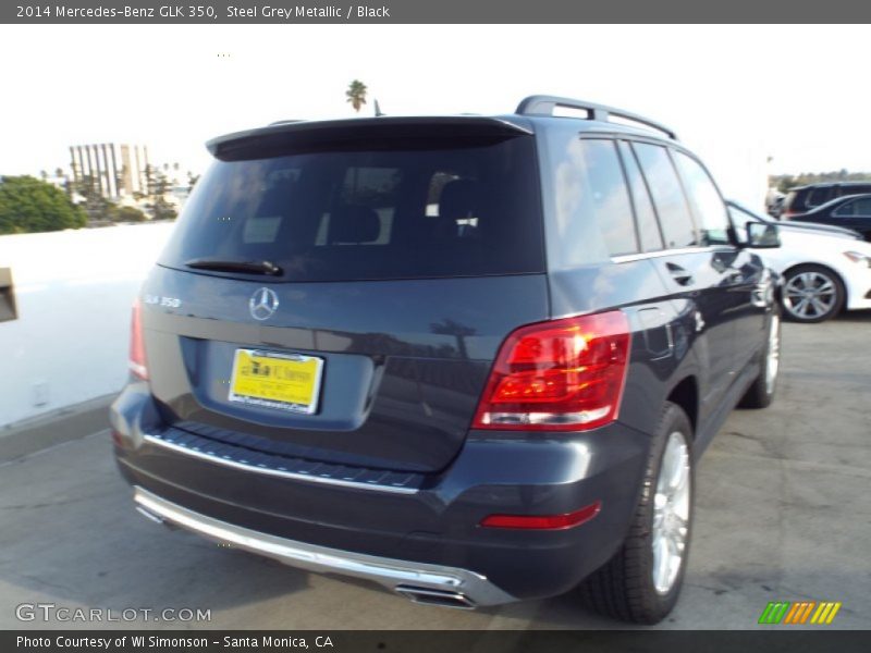 Steel Grey Metallic / Black 2014 Mercedes-Benz GLK 350