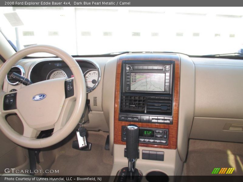 Dark Blue Pearl Metallic / Camel 2008 Ford Explorer Eddie Bauer 4x4