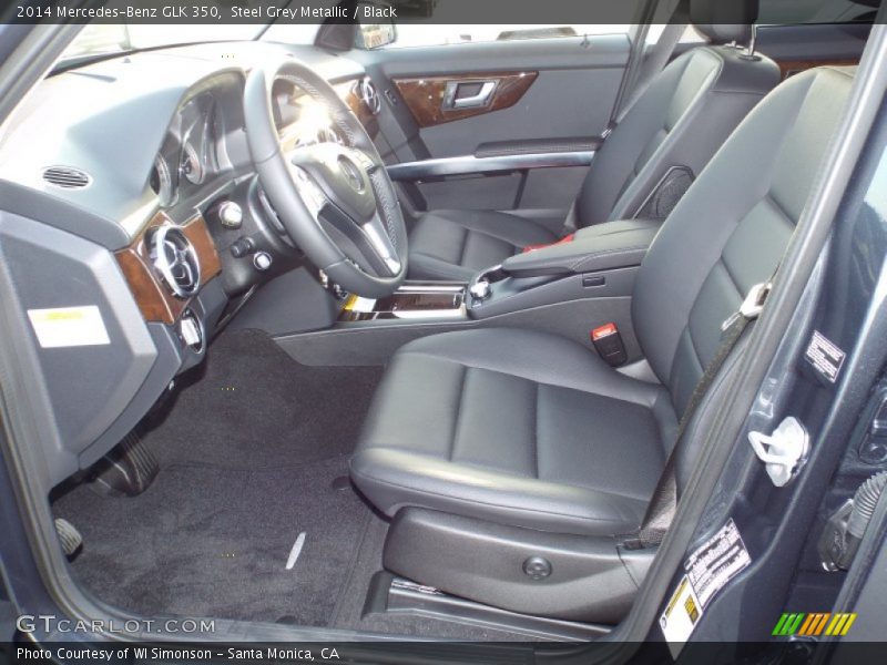Steel Grey Metallic / Black 2014 Mercedes-Benz GLK 350