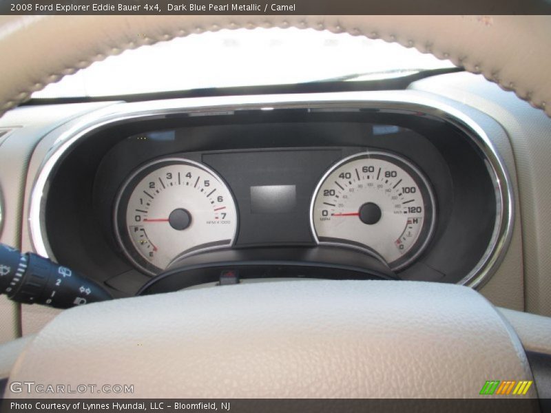 Dark Blue Pearl Metallic / Camel 2008 Ford Explorer Eddie Bauer 4x4