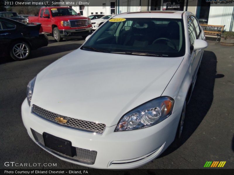 Summit White / Ebony 2013 Chevrolet Impala LT