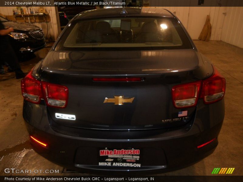 Atlantis Blue Metallic / Jet Black/Titanium 2014 Chevrolet Malibu LT