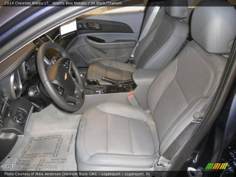 Atlantis Blue Metallic / Jet Black/Titanium 2014 Chevrolet Malibu LT