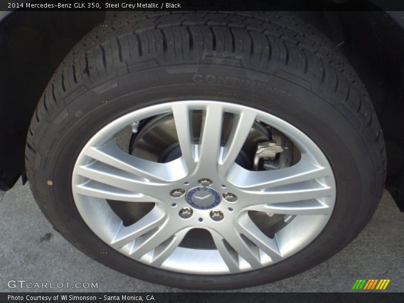 Steel Grey Metallic / Black 2014 Mercedes-Benz GLK 350