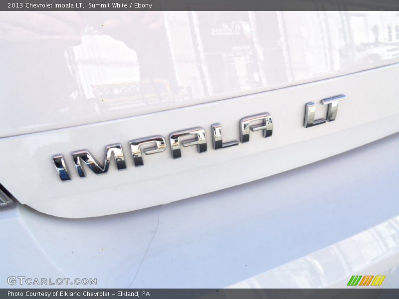 Summit White / Ebony 2013 Chevrolet Impala LT