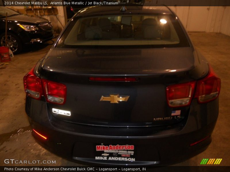 Atlantis Blue Metallic / Jet Black/Titanium 2014 Chevrolet Malibu LS