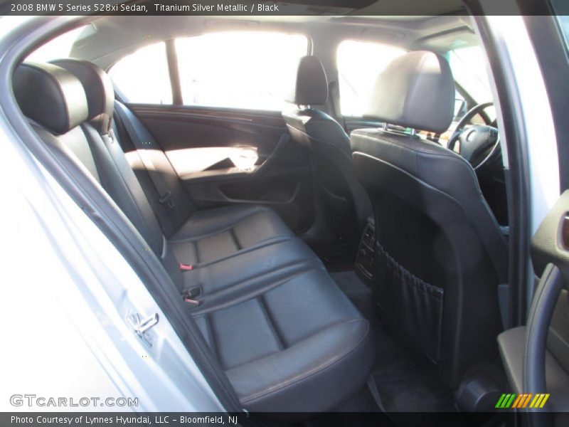 Titanium Silver Metallic / Black 2008 BMW 5 Series 528xi Sedan