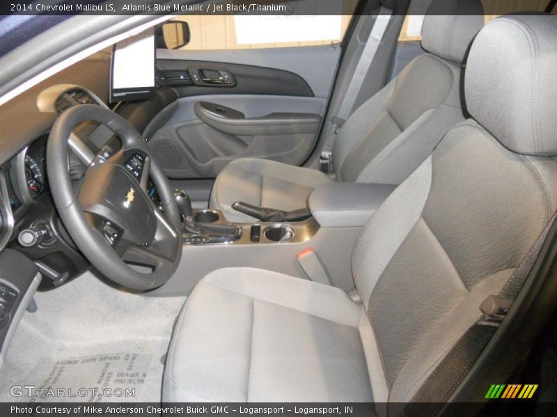 Atlantis Blue Metallic / Jet Black/Titanium 2014 Chevrolet Malibu LS