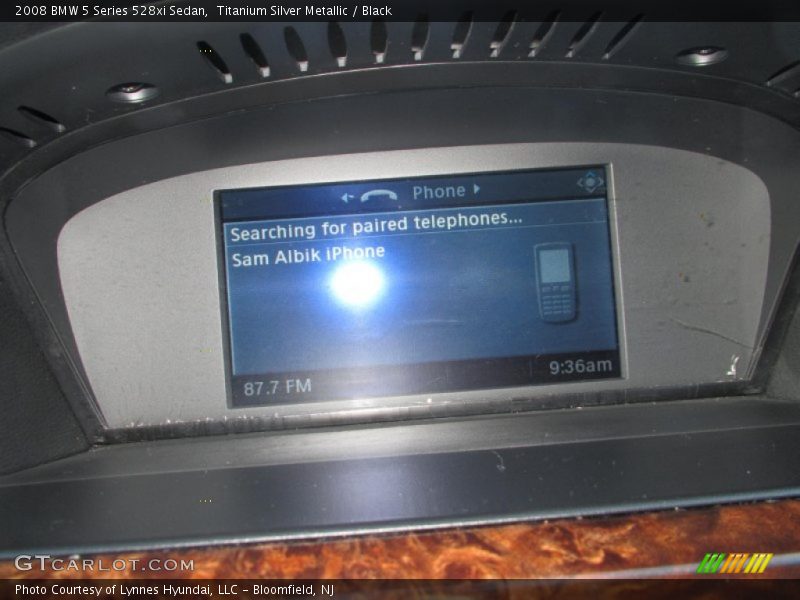 Titanium Silver Metallic / Black 2008 BMW 5 Series 528xi Sedan
