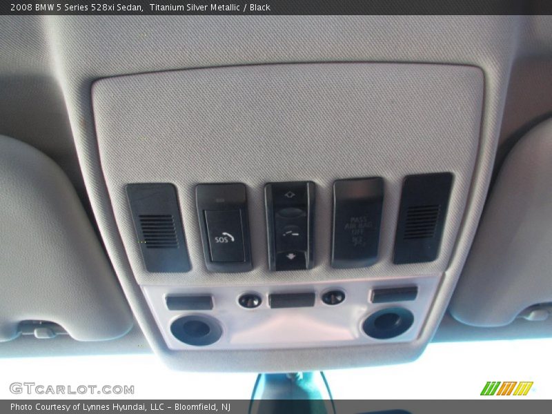 Titanium Silver Metallic / Black 2008 BMW 5 Series 528xi Sedan