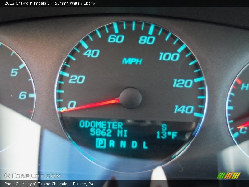 Summit White / Ebony 2013 Chevrolet Impala LT